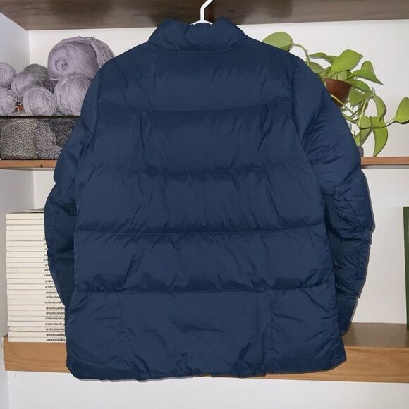 nwt mountain hardwear‎ nevadan down jacket puffer large blue navy outer dark - Picture 5 of 15